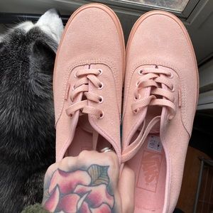 Vans pink monochrome shoes- never been worn!!